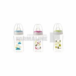 Minut Baby Biberon sticla 0+ luni tetina silicon 125 ml
