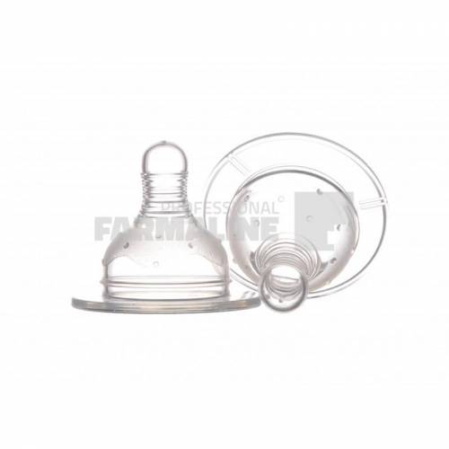 Minut Baby TR 2011007 Tetina silicon gat larg 0+ luni 2 bucati