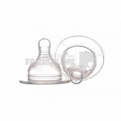 Minut Baby TR 2011007 Tetina silicon gat larg 0+ luni 2 bucati