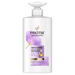 Sampon pentru par uscat tratat sau decolorat Silky & Glowing, 500ml, Pantene