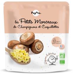 Mancare cu ciuperci si paste 10 luni+ Bio, 190g, Popote