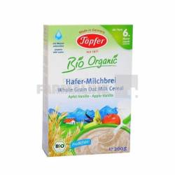 Topfer Bio Organic Cereale Ovaz cu Lapte Mere si Vanilie 6+ luni 200 g