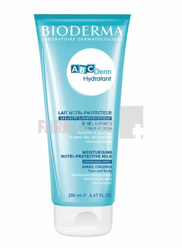 Bioderma Abcderm Lapte hidratant 200 ml