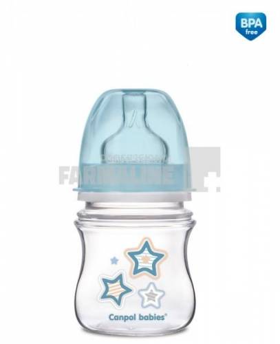 Canpol 35/216 Easy Start Biberon anticolici gat larg 0+ luni 120 ml