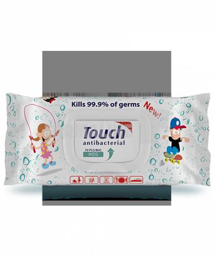 Touch Kids Servetele umede antibacteriene 70 bucati