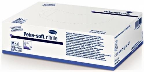 Hartmann Peha-Soft nitrile manusi examinare albastre M - 100 bucati