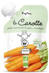 Piure cu morcovi 4-6 luni Bio, 120g, Popote