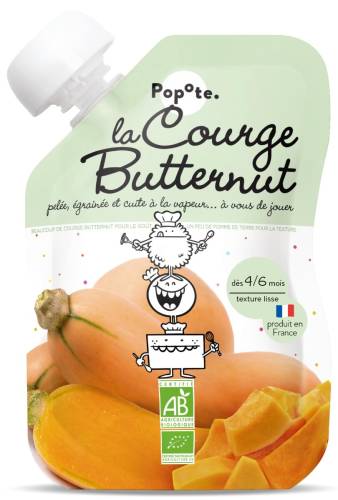 Piure cu dovleac 4-6 luni Bio, 120g, Popote