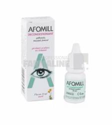 Afomill Picaturi oculare decongestionante cu Musetel, Galbenele si Fenicul 10 ml