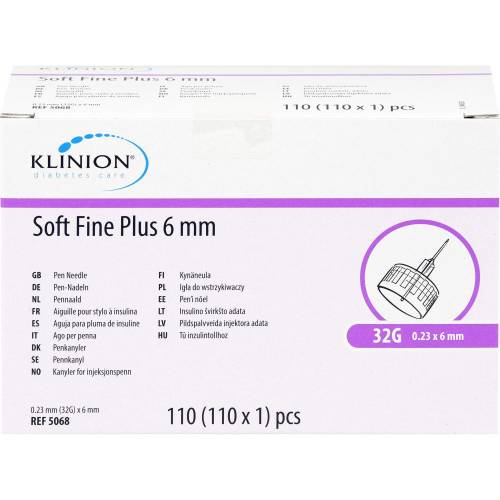 Klinion Soft fine plus Pen-Nadeln 0,23x6 mm 32 G 110 St