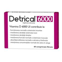 Detrical Vitamina D3 6000 UI, 60 comprimate, Zdrovit
