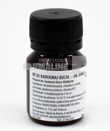Badijonaj contra aftelor - Dr. Daniel 30 ml