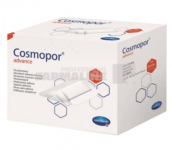 Hartmann Cosmopor Advance Plasture 20 cm x 10 cm 25 bucati