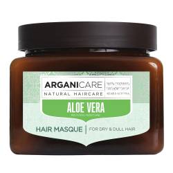 Masca hidratanta cu aloe vera pentru par uscat si lipsit de stralucire, 500ml, Arganicare