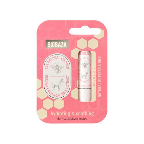 Balsam de buze cu extract de miere si lapte de capra, 45g, Biobaza