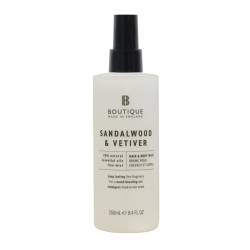 Spray pentru corp si par cu parfum de Lemn de Santal & Vetiver, 250ml, Boutique