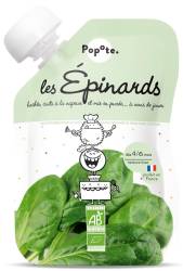 Piure cu spanac 4-6 luni Bio, 120g, Popote
