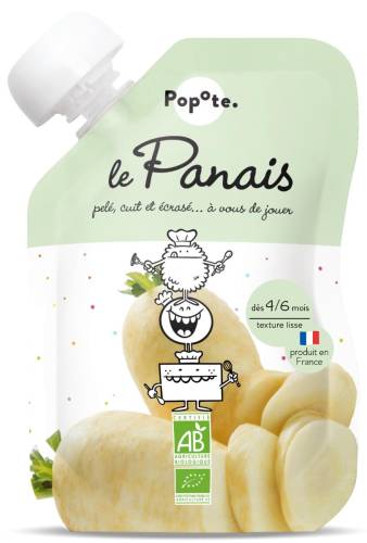 Piure cu pastarnac 4-6 luni Bio, 120g, Popote