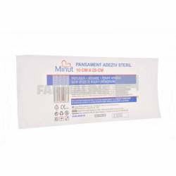 Minut Pore Pansamnet adeziv steril 10 cm x 25 cm