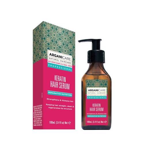 Ser fortifiant si nutritiv cu keratina pentru parul uscat si deteriorat, 100ml, Arganicare