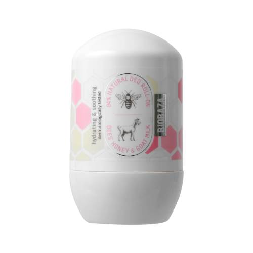 Deodorant roll-on cu extract de miere si lapte de capra, 50ml, Biobaza