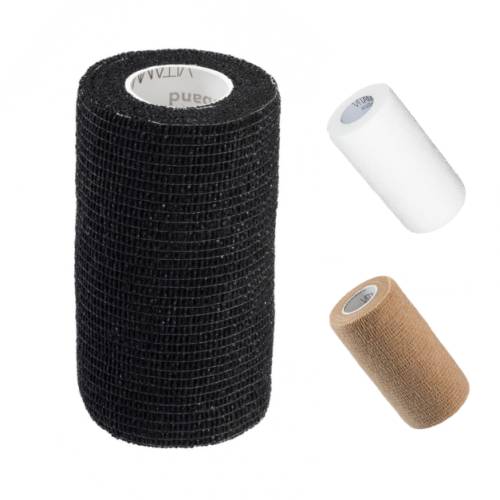 Bandaj elastic autoadeziv, rezistent la apa, 10*450 cm, Bej, Vitammy