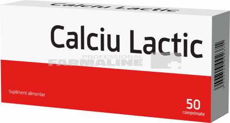 Biofarm Calciu Lactic 500 mg 50 comprimate