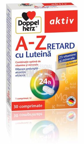 Doppelherz Aktiv A-Z Retard cu luteina 30 comprimate
