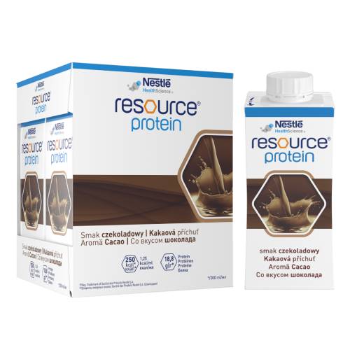 Resource Protein ciocolata, 4 flacoane EasyBottle, 200 ml, Nestle