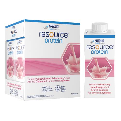 Resource Protein capsuni, 4 flacoane EasyBottle, 200 ml, Nestle
