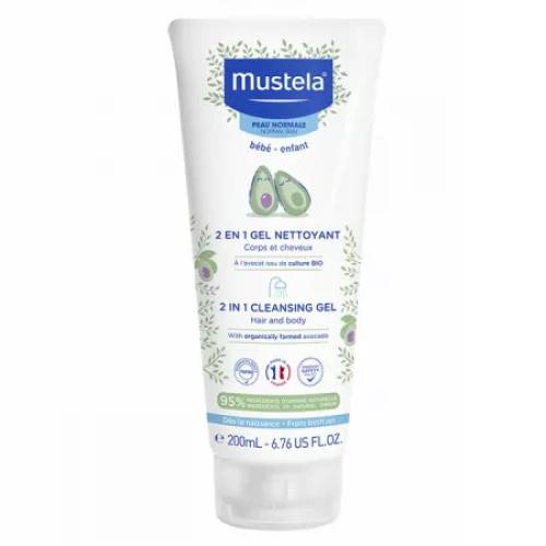 Mustela Bebe 2 in 1 gel de curatare par si corp  200ml  Lab.Expans.