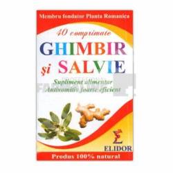 Elidor Ghimbir si salvie 20 comprimate