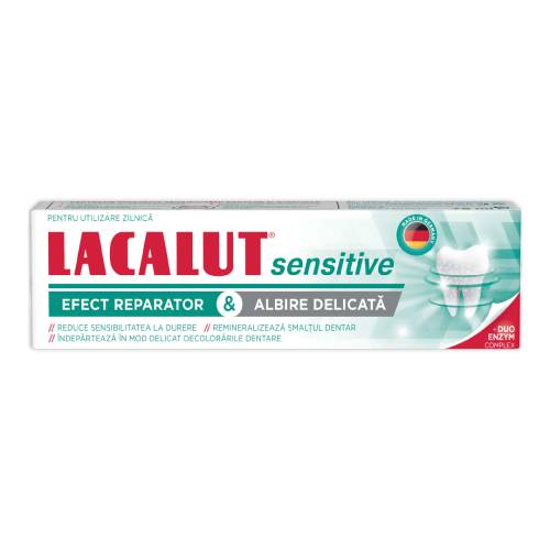 Pasta de dinti Sensitive Whitening, 75 ml, Lacalut