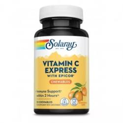 Vitamina C Express cu Epicor Solaray 30 comprimate masticabile