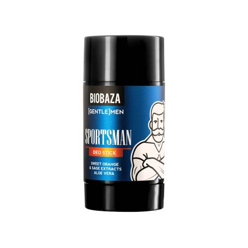 Deodorant stick pentru barbati cu Aloe Vera si Extract de portocala dulce & Salvie Sportsman, 50ml, Biobaza