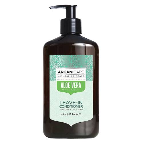 Balsam leave-in hidratant cu Aloe Vera pentru par uscat si lipsit de stralucire, 400ml, Arganicare