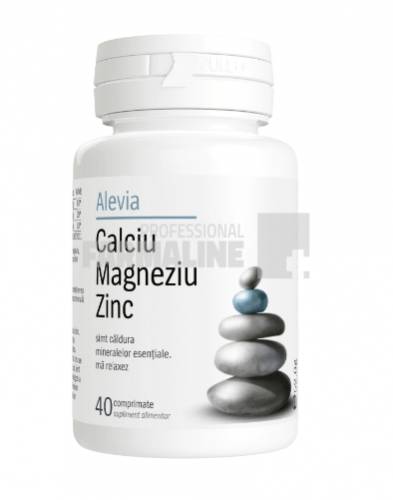 Alevia Calciu Magneziu Zinc 40 comprimate