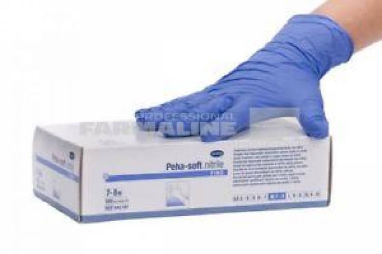 Hartmann Peha-Soft Manusi nitril alb L 100 bucati