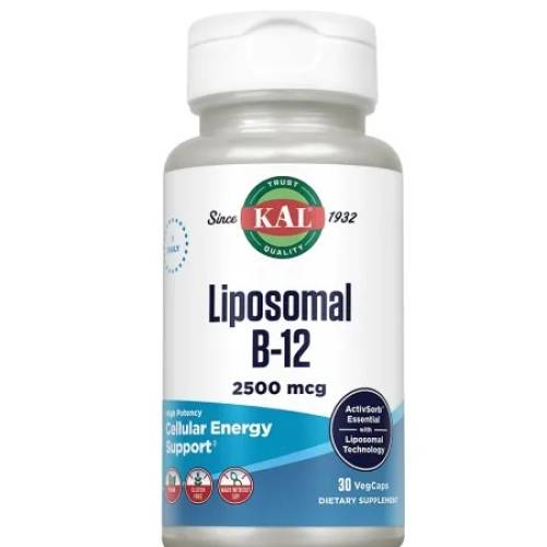 Vitamina B12 Liposomal 2500 mcg, 30 capsule vegetale, KAL, Secom