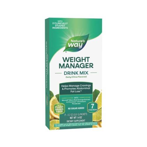 Pulbere cu gust de citrice Weight Manager Nature's Way, 7 plicuri, Secom