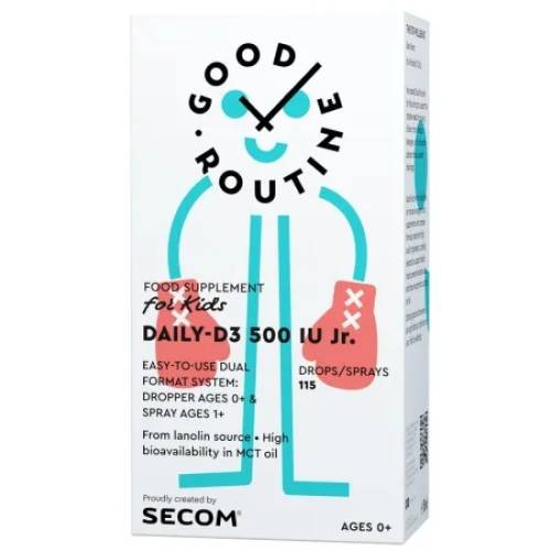 Vitamina D3 pentru copii Daily-D3 Jr Good Routine, 500 IU, 15 ml