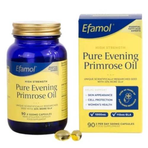 Pure Evening Primrose Oil 500 mg, 90 capsule, Efamol