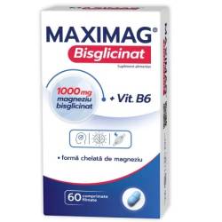 MaxiMag Bisglicinat, 1000 mg, 60 comprimate, Zdrovit