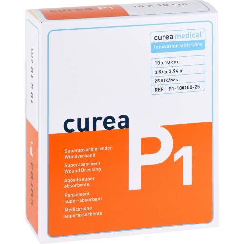 Curea P1 superabsorb.Wundauflage 10x10 cm 25 St