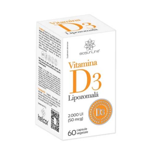 Vitamina D3 lipozomala 2000UI (50mcg) X 60 Caps. Ac Helcor