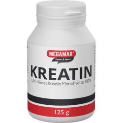 Kreatin Monohydrat 100% Megamax Pulver 125 g