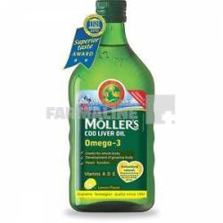 Moller's Omega 3 Ulei din ficat de cod cu lamaie 250 ml