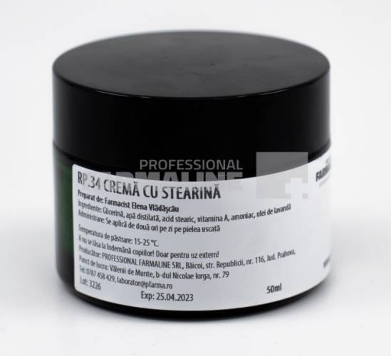 Crema cu stearina pentru maini si picioare crapate 50 ml