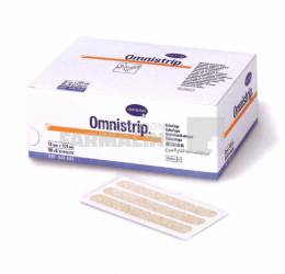Hartmann Omnistrip Plasture hipoalergenic pentru suturi 12 mm x 101 mm 6 bucati/plic x 50