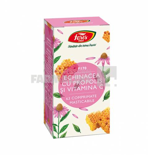 Echinacea cu Propolis si Vitamina C 63 capsule